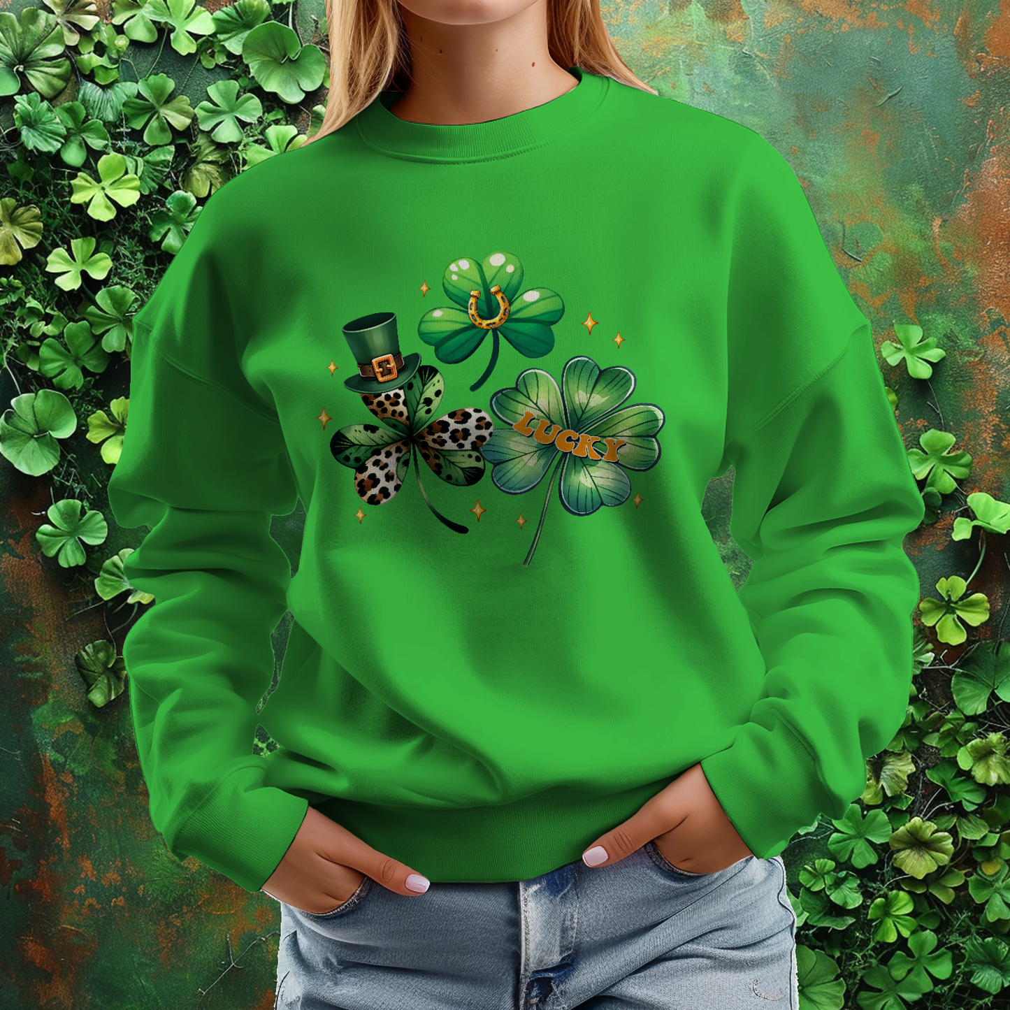 Lucky Clovers St Patrick's Day Sweatshirt