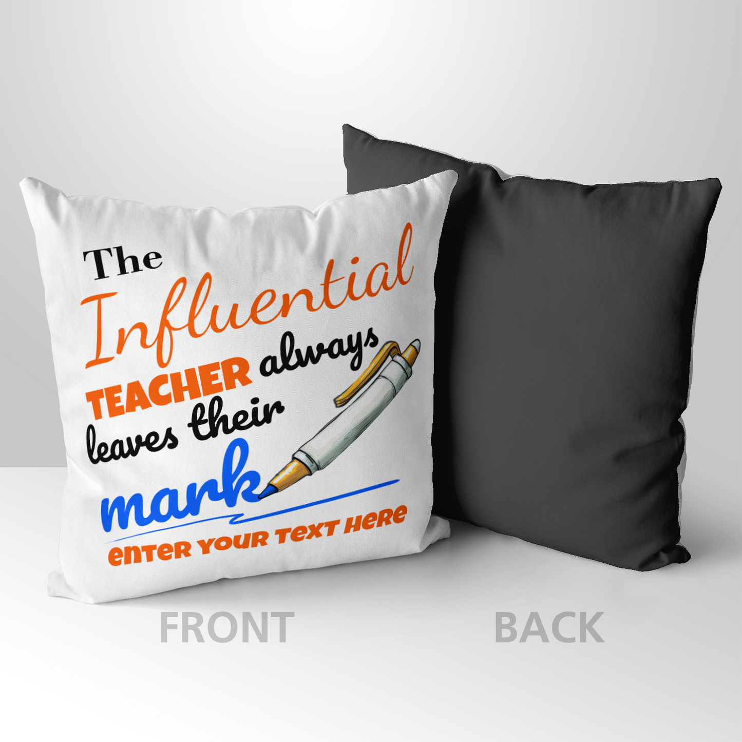 The Influential Teacher Personalized Pillow