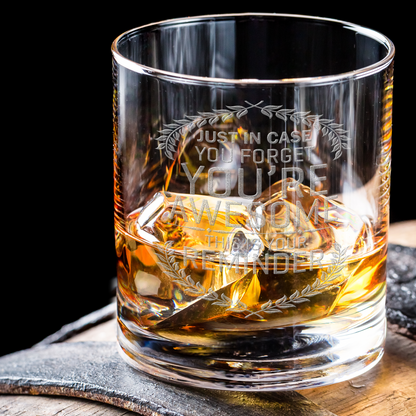 You Are Awesome Laser Engraved Whiskey Tumbler