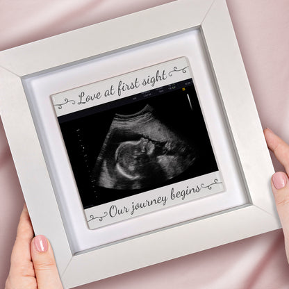 Baby Scan Gift – Love at First Sight Personalized  Framed Ceramic Tile