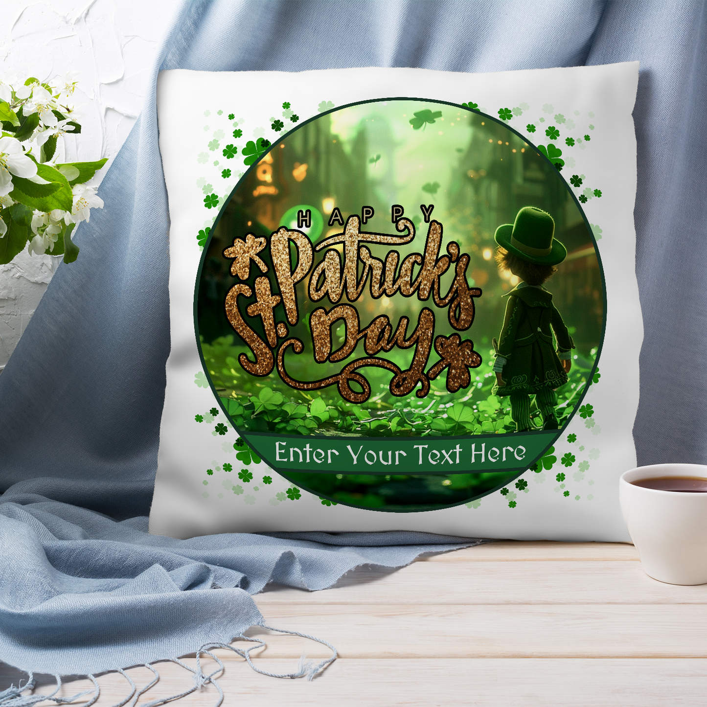 Clover Street St Patrick's Day Pillow