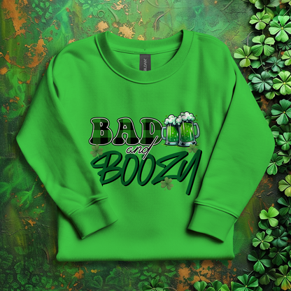 Bad and Boozy St Patrick's Day Sweatshirt