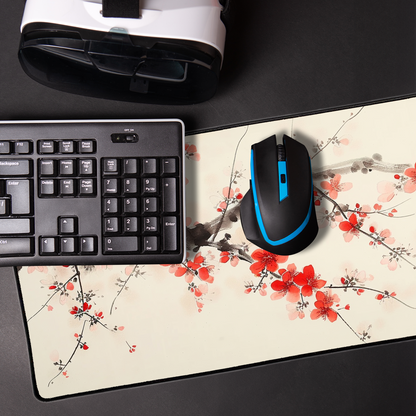 Japanese Red Blossom Gaming Mat