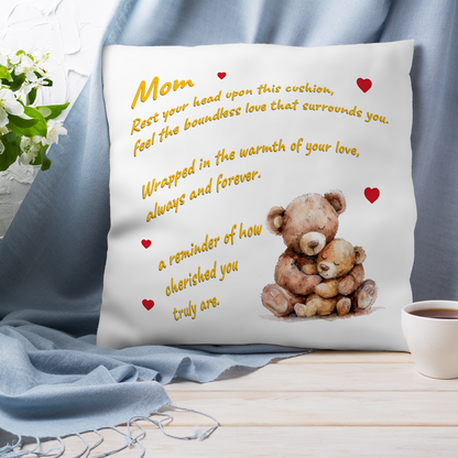 Rest Your Head Upon This Cushion Mother's Day Pillow