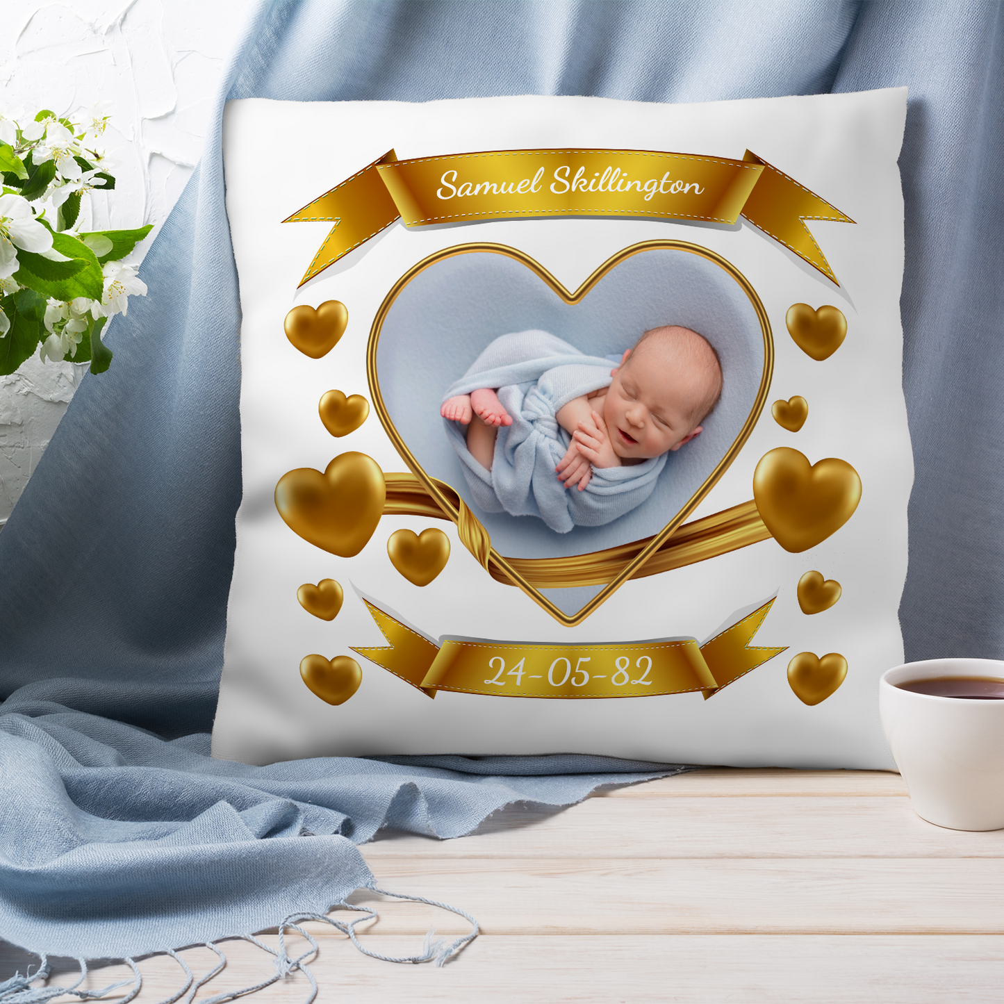 Personalized New Born Baby Pillow 9