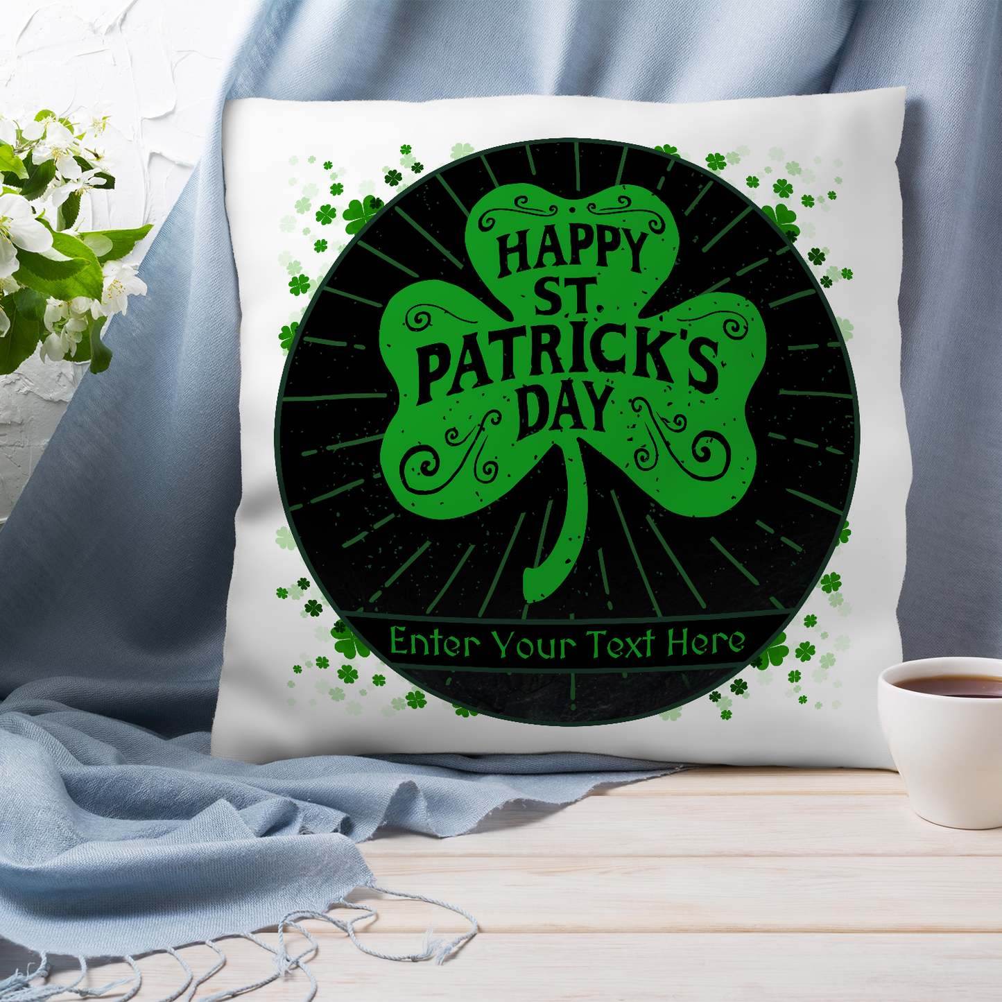 Happy St Patrick's Day Pillow