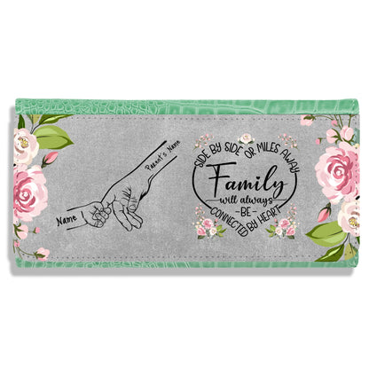 Gifts For Moms & Family - Family Hands Personalized Faux Crocodile Purse