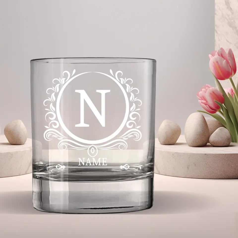 Classic Monograms - Whiskey Glass