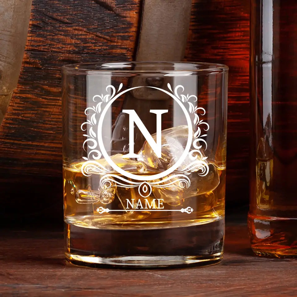 Classic Monograms - Whiskey Glass