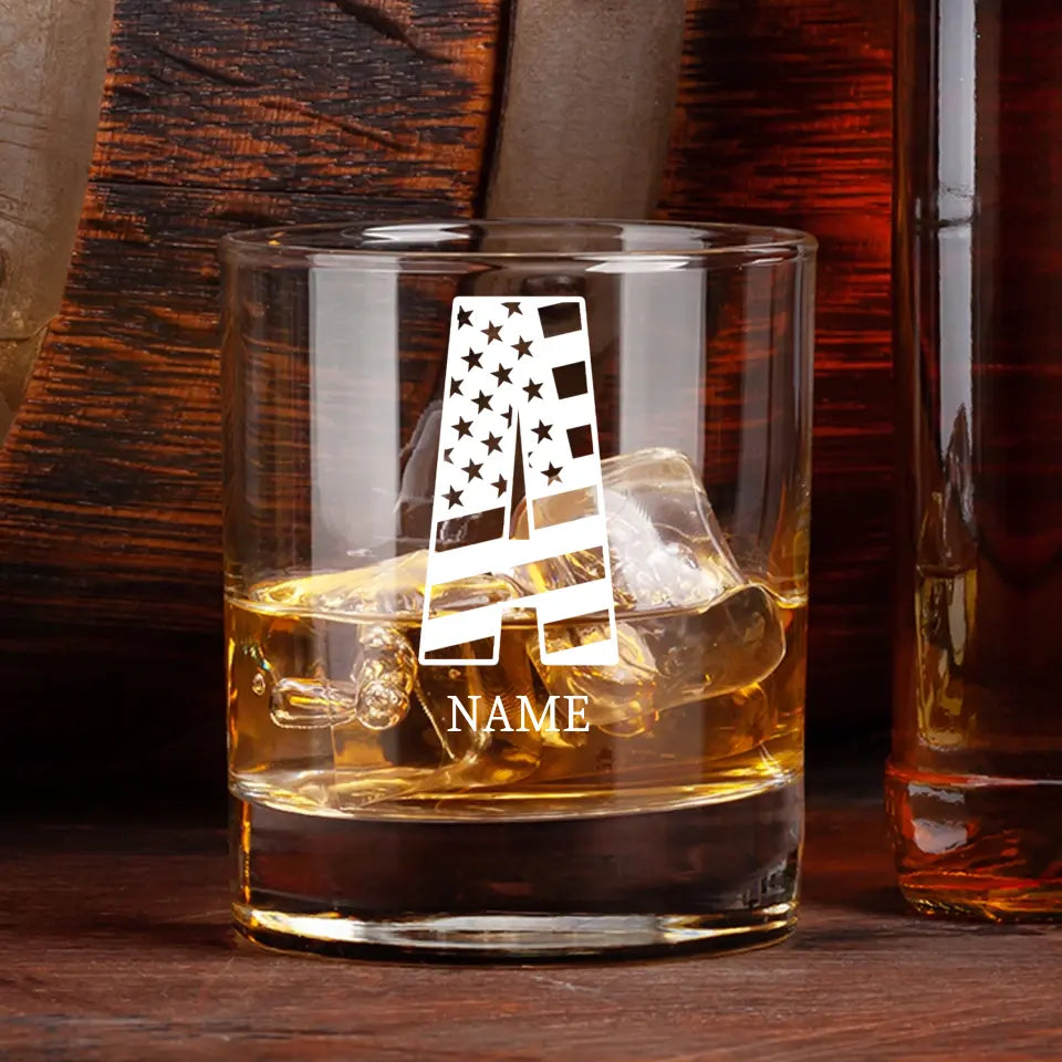 American Monogram - Whiskey Glass