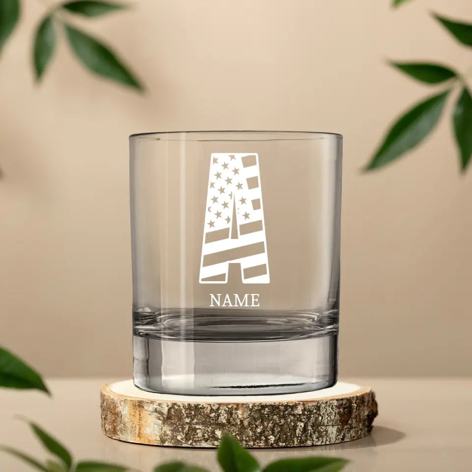 American Monogram - Whiskey Glass