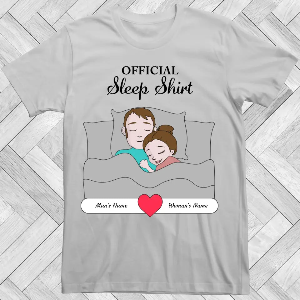 Sleepy Head Couple - Gildan 6400 T-Shirts