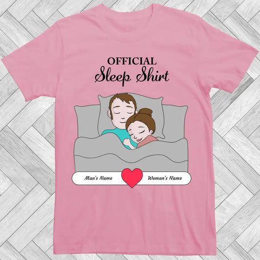 Sleepy Head Couple - Gildan 6400 T-Shirts