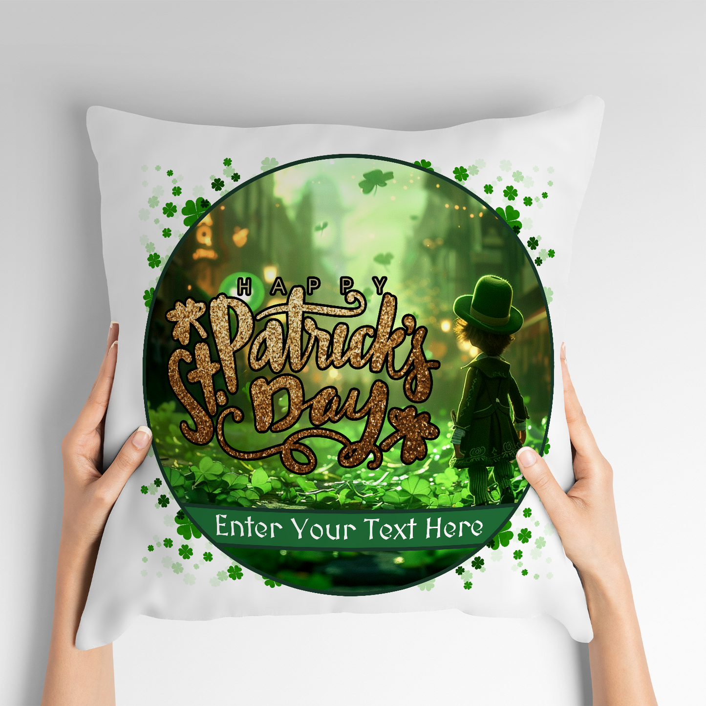 Clover Street St Patrick's Day Pillow