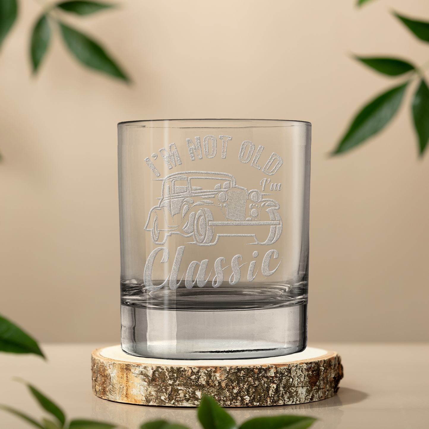 I'm Not Old I'm Classic Laser Engraved Whiskey Tumbler