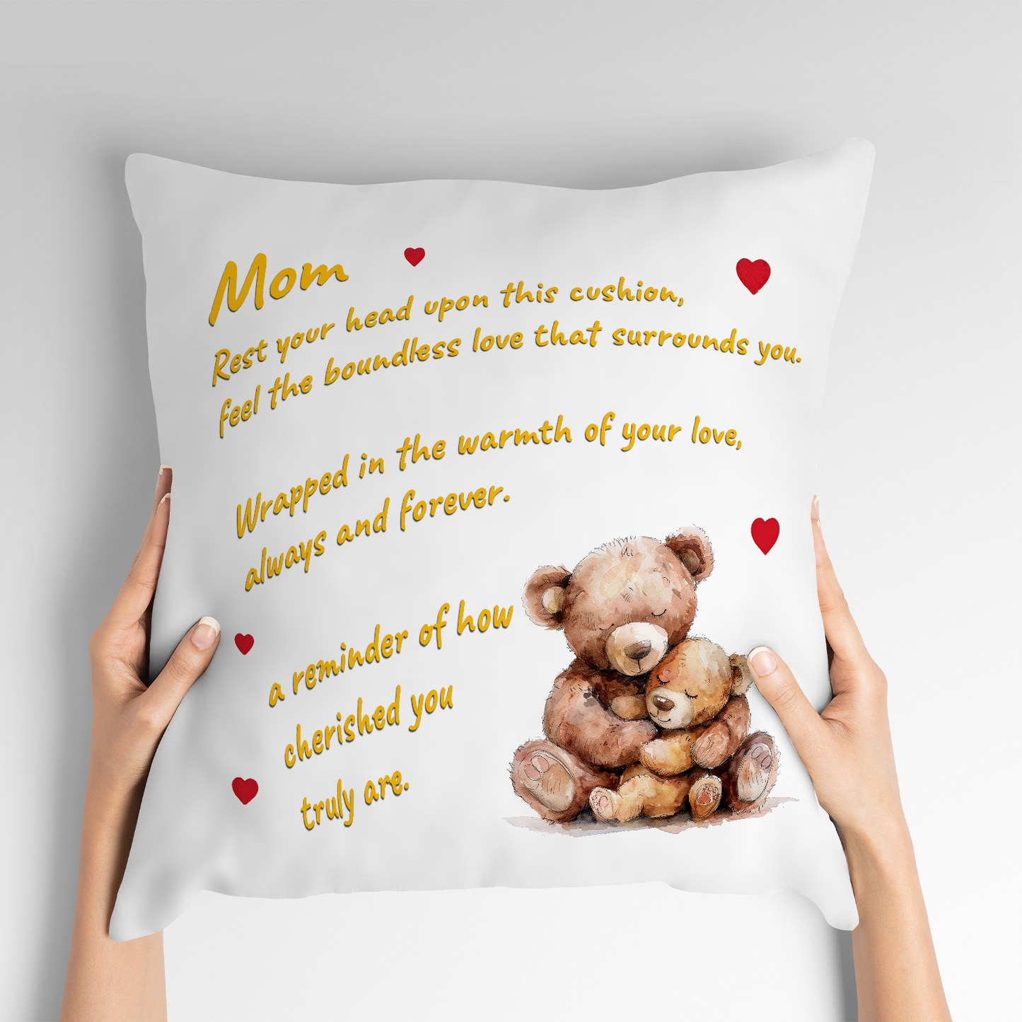 Rest Your Head Upon This Cushion Mother's Day Pillow