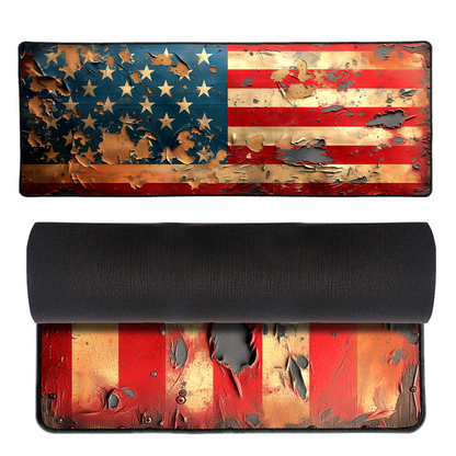 Distressed Star Spangled Banner Gaming Mat