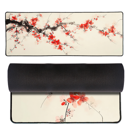 Japanese Red Blossom Gaming Mat