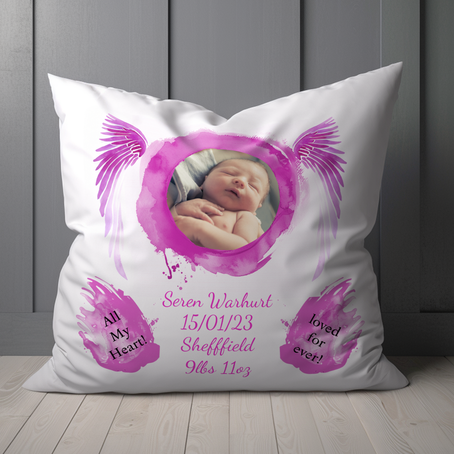 Personalized New Born Baby Pillow 6