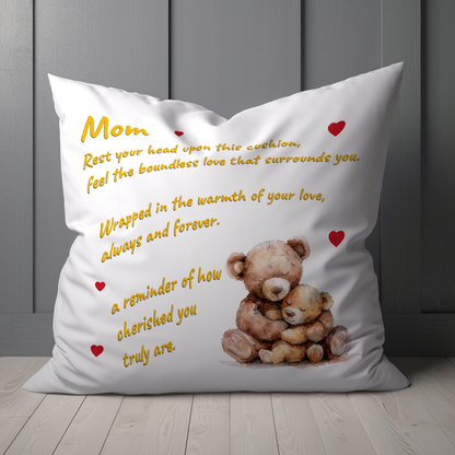 Rest Your Head Upon This Cushion Mother's Day Pillow