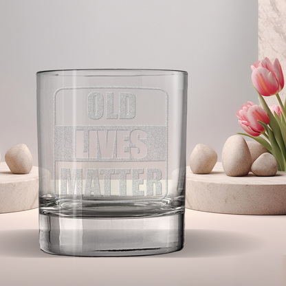 Old Lives Matter Laser Engraved Tumbler