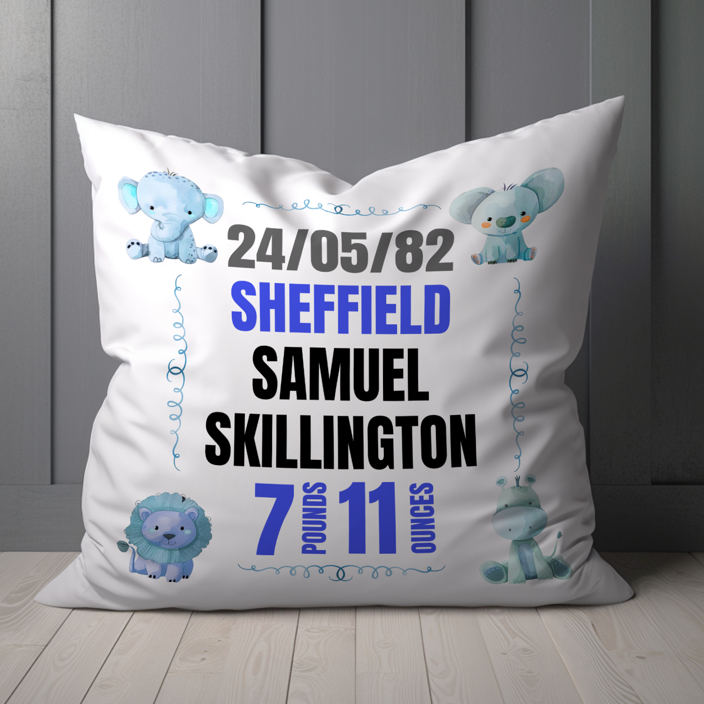 Personalized New Born Baby Pillow 1