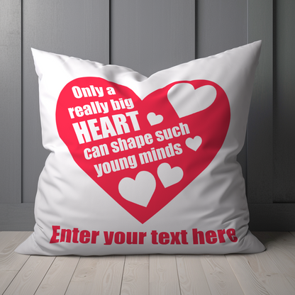 Only A Really Big Heart Personalized Teacher Pillow