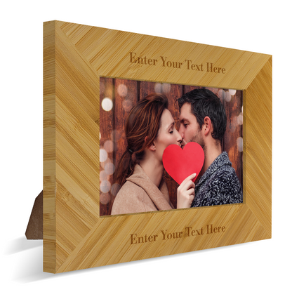 Personalized Landscape Bamboo Picture Frame 7x5