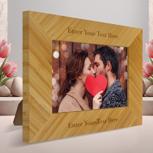 Personalized Landscape Bamboo Picture Frame 7x5