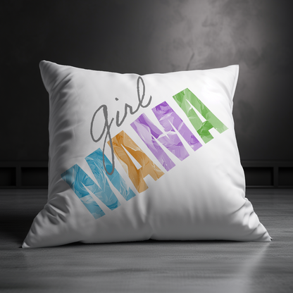 Girl Mama Mother's Day Pillow