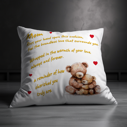 Rest Your Head Upon This Cushion Mother's Day Pillow