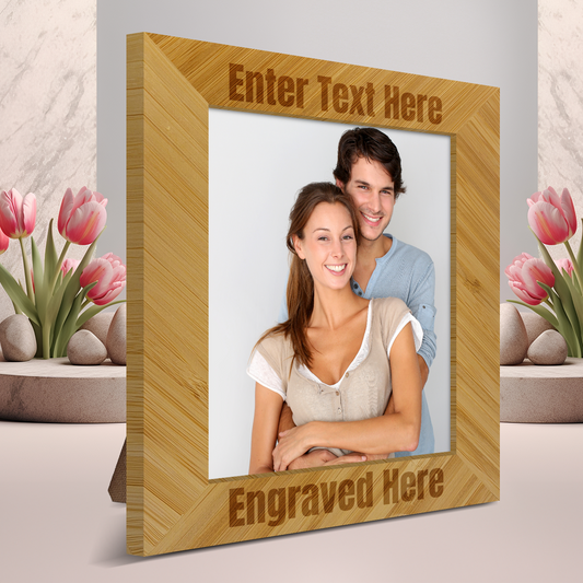 Personalized Portrait Bamboo Picture Frame 8 x 10