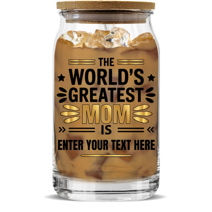 Gifts For Mom - The World's Greatest Mom Is - Glass Tumbler