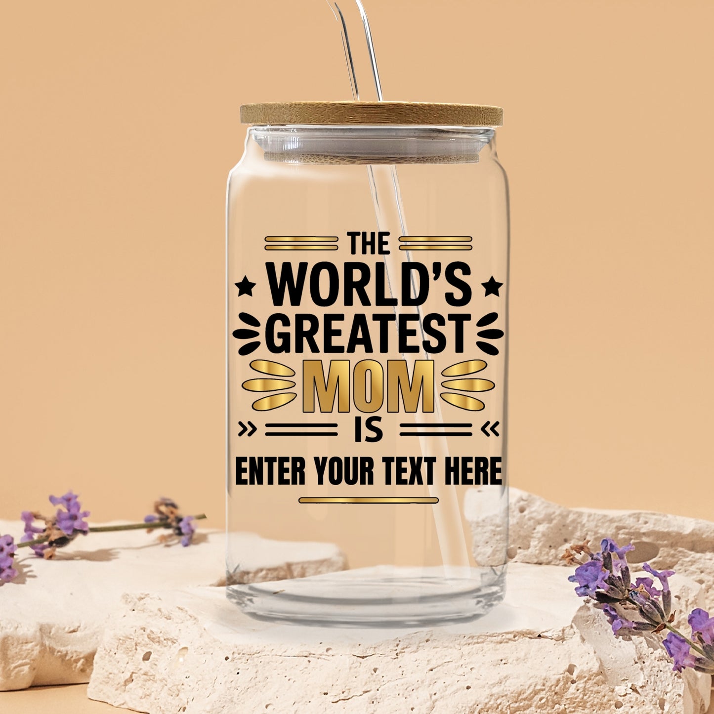 Gifts For Mom - The World's Greatest Mom Is - Glass Tumbler