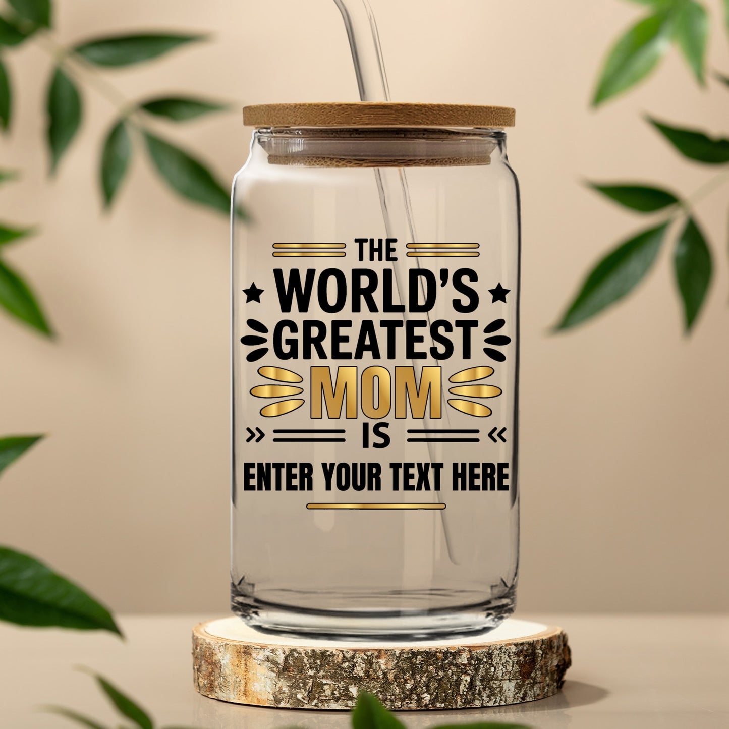 Gifts For Mom - The World's Greatest Mom Is - Glass Tumbler