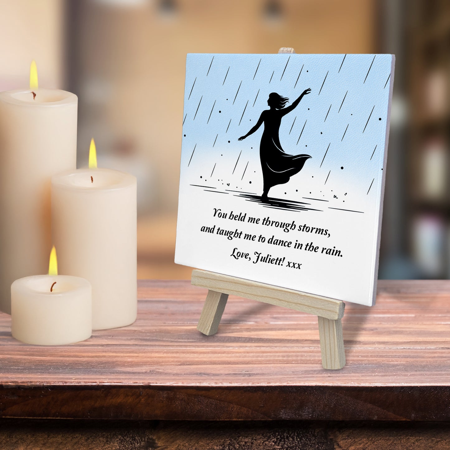 Gifts For Mom - You Held Me Through The Storms - Tile On Easel
