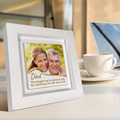 Gifts For Dad - You Taught Me To Stand Tall - Framed Ceramic Tile