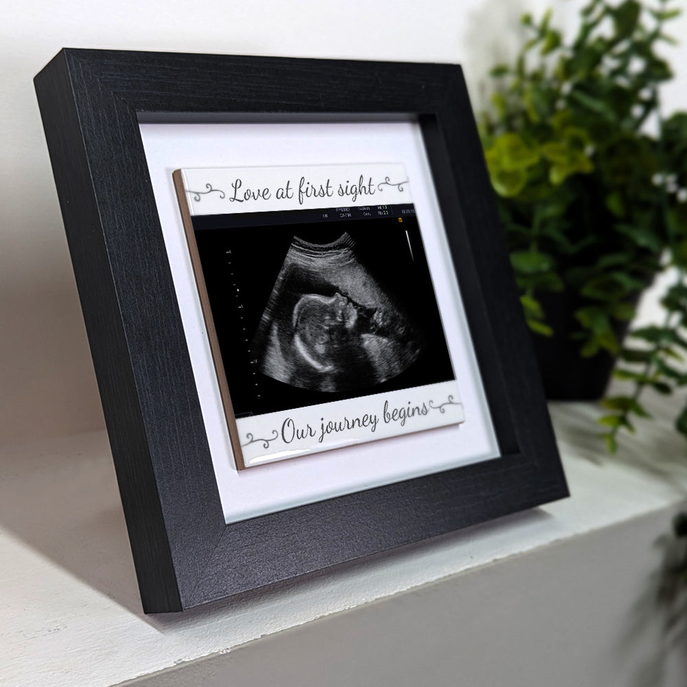 Baby Scan Gift – Love at First Sight Personalized  Framed Ceramic Tile