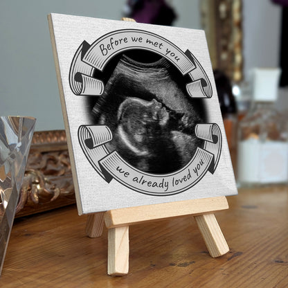 Baby Scan Gift – Before We Met You Personalized Tile with Easel