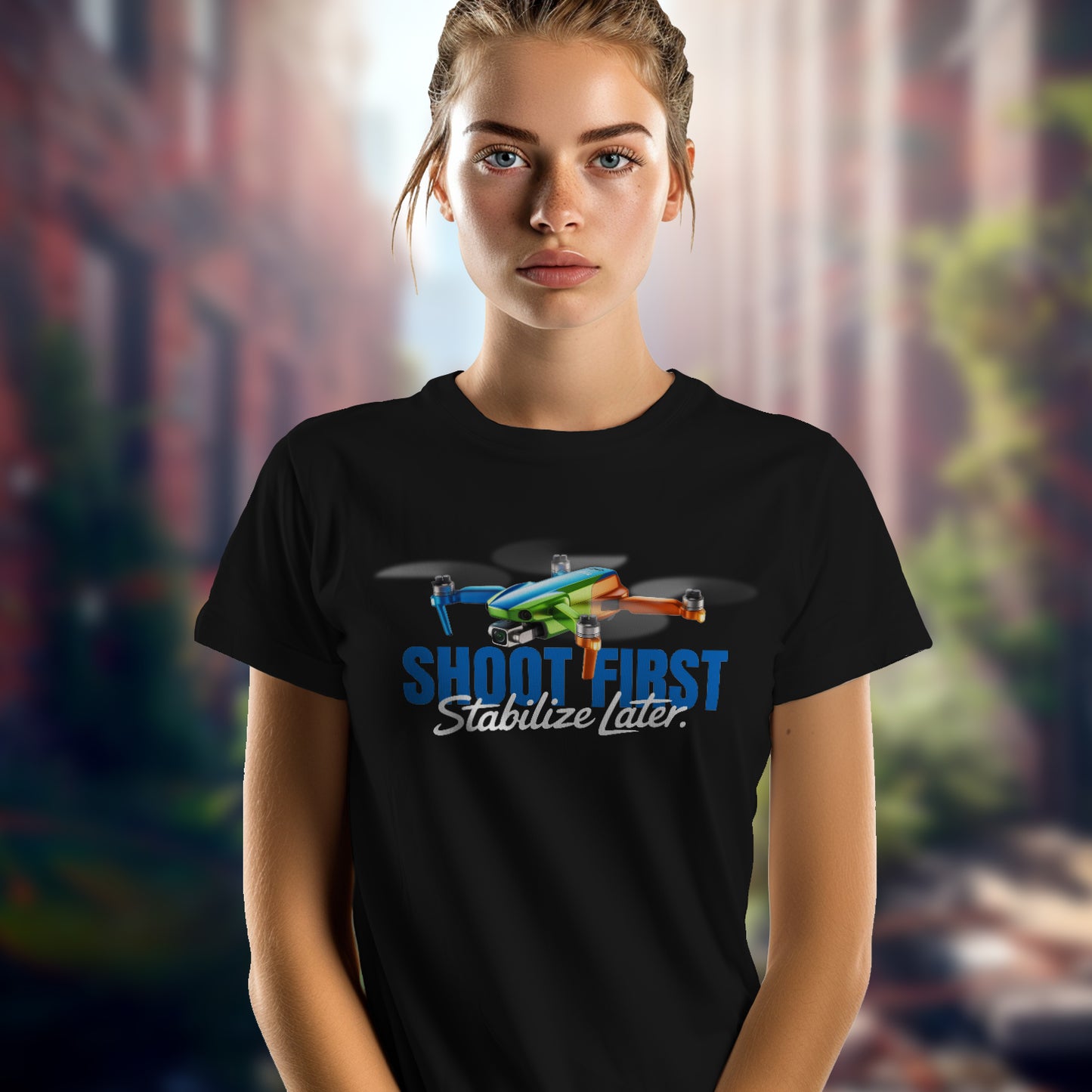 Gifts For Men - Shoot First Stabalize Later Drone Lover T-Shirt