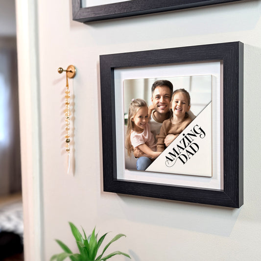 Gifts For Dad – Amazing Dad Photo Keepsake Framed Ceramic Tiles