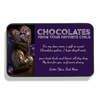 Gifts For Mom - Chocolates From Your Favorite Child - Keepsake Tin Of Chocolates