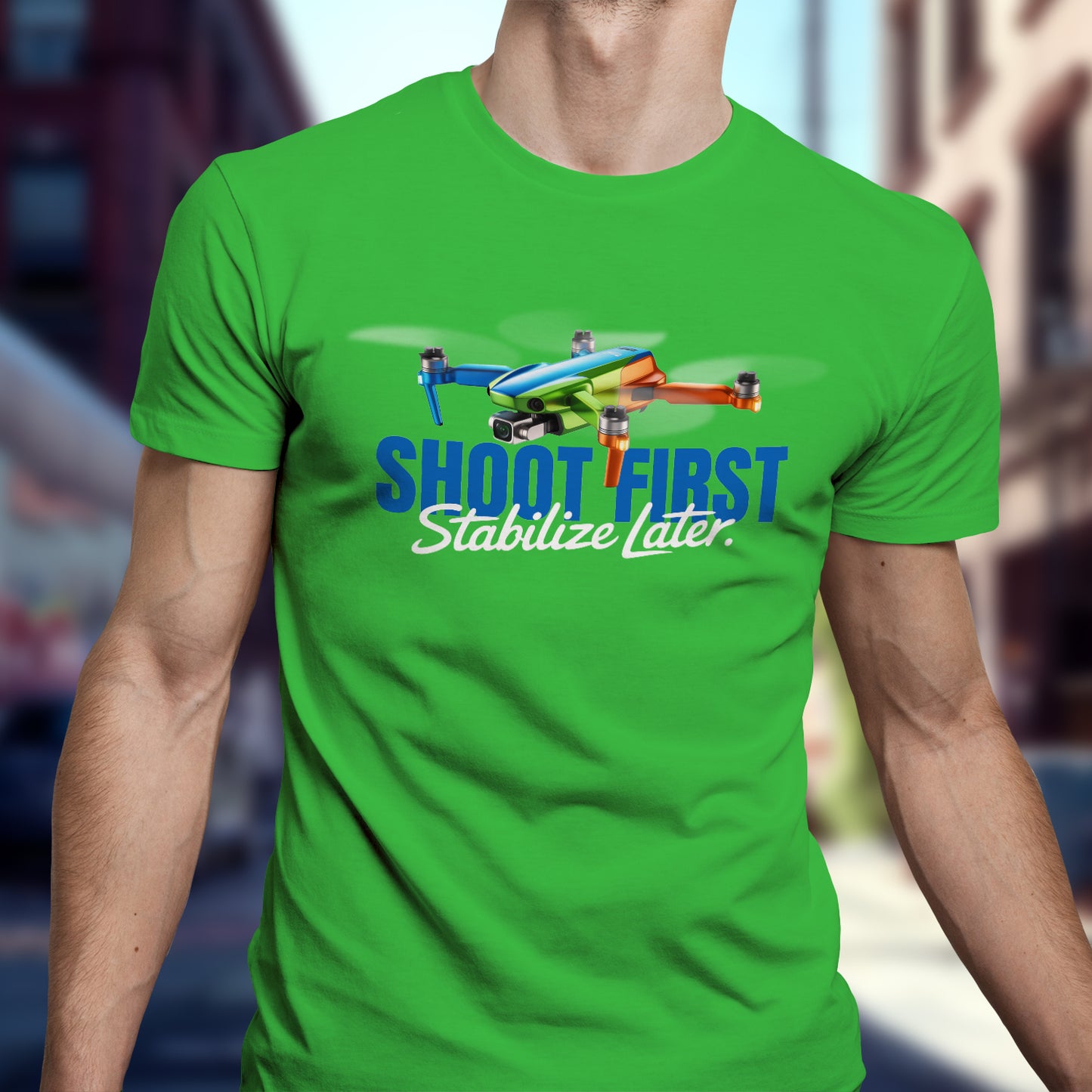 Gifts For Men - Shoot First Stabalize Later Drone Lover T-Shirt
