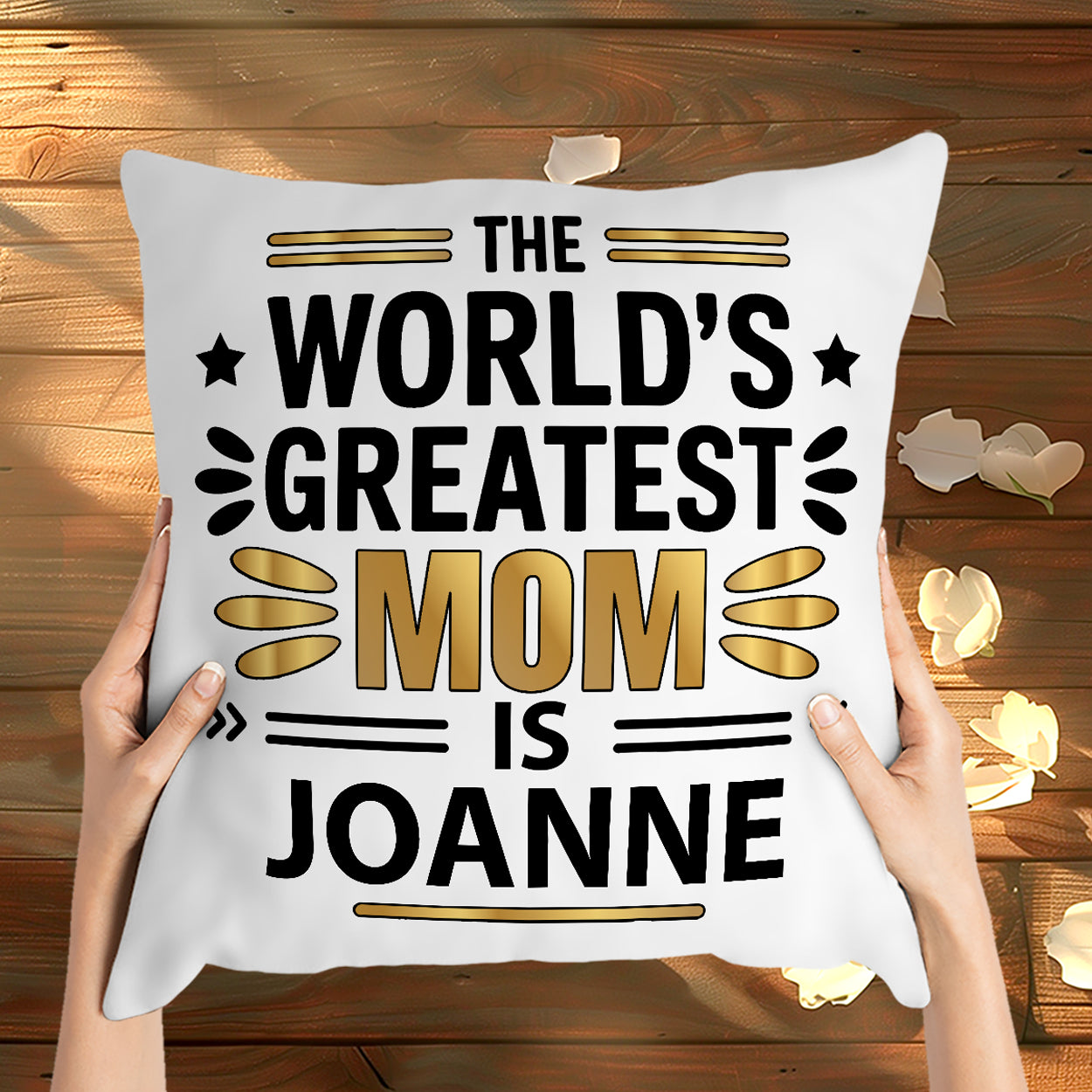 Gifts For Mom - The World's Greatest Mum Is - Throw Pillows