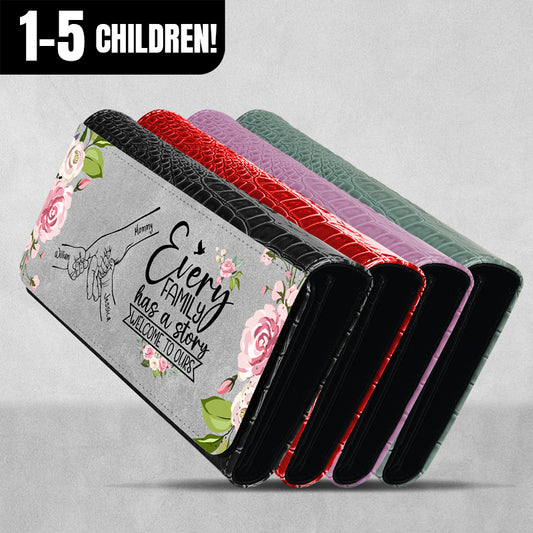 Gifts For Moms & Family - Family Hands Personalized Faux Crocodile Purse