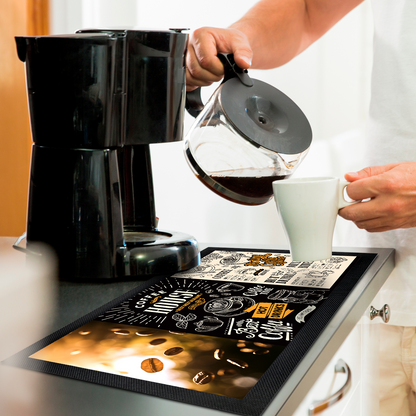 Custom Printed Coffee Station Mat / Kitchen Mat 4 Designs To Choose From 4 Designs