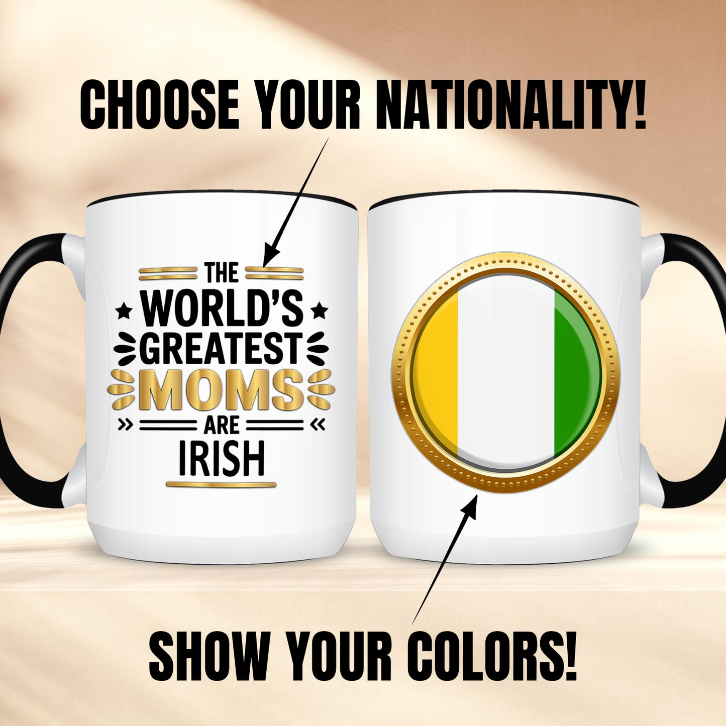 Gifts For Moms - The World's Greatest Moms Are From -2 Tone & White Mugs