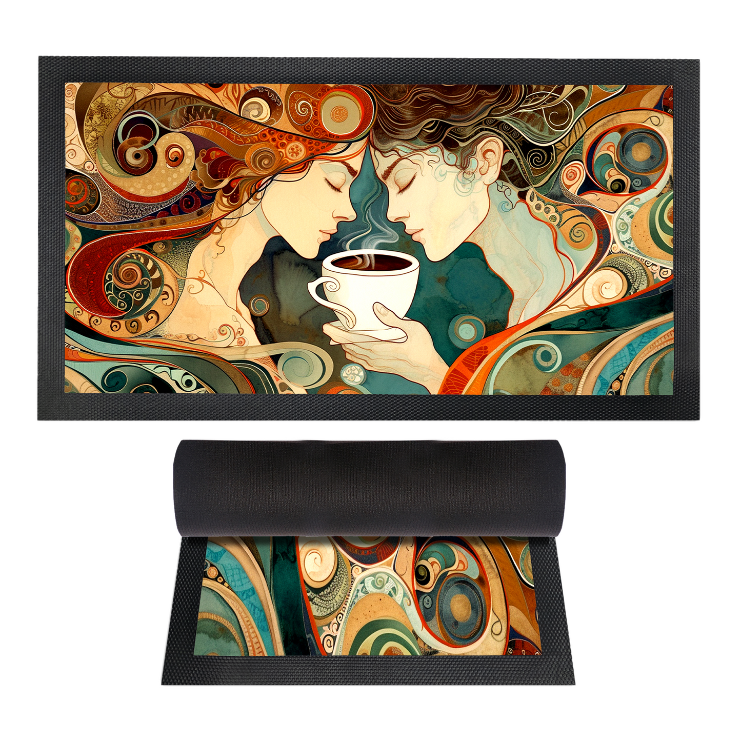 Custom Printed Coffee Station Mat / Kitchen Mat 4 Designs To Choose From 4 Designs