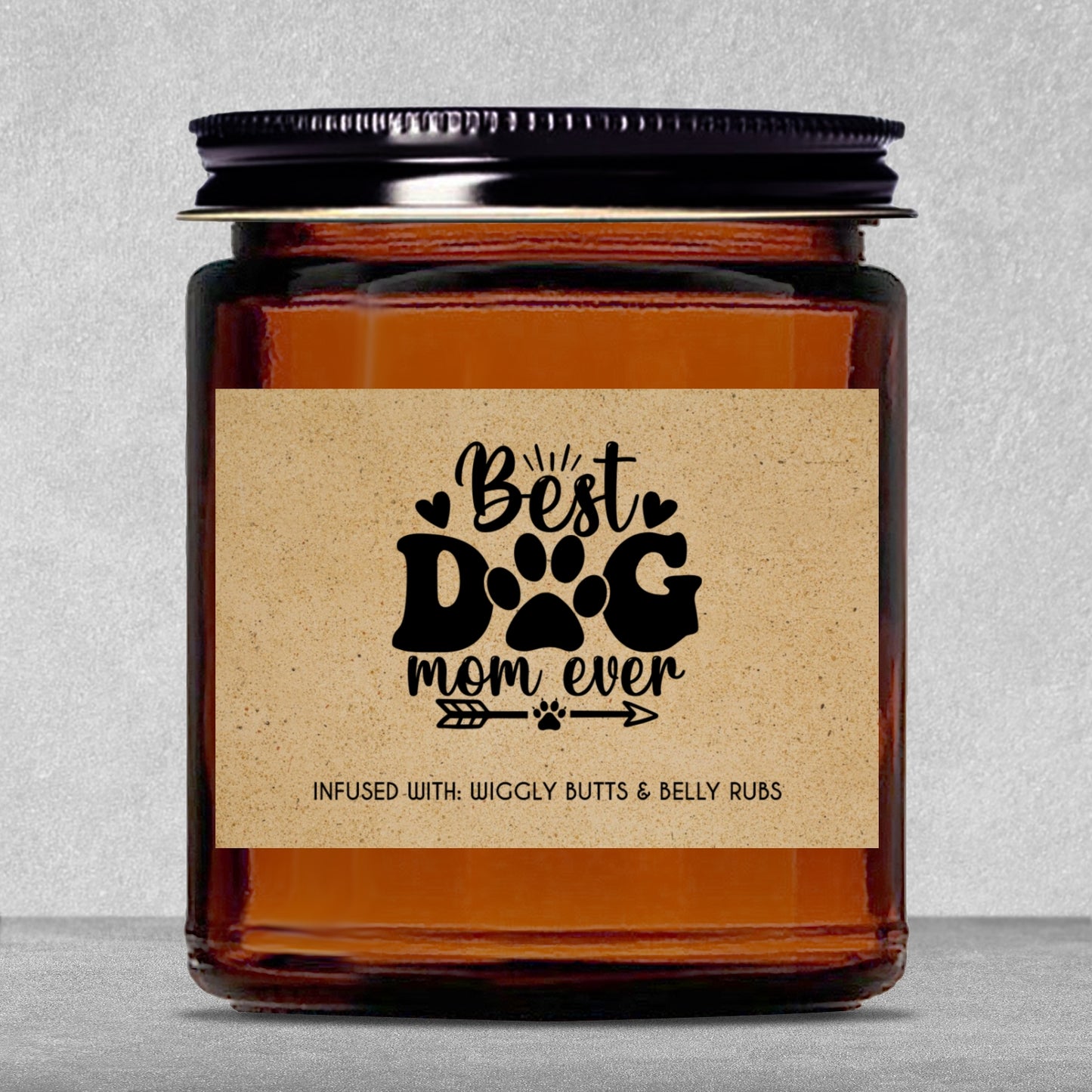 Gifts For Pets - Best Dog Mom Ever - Candle Jar With Lid