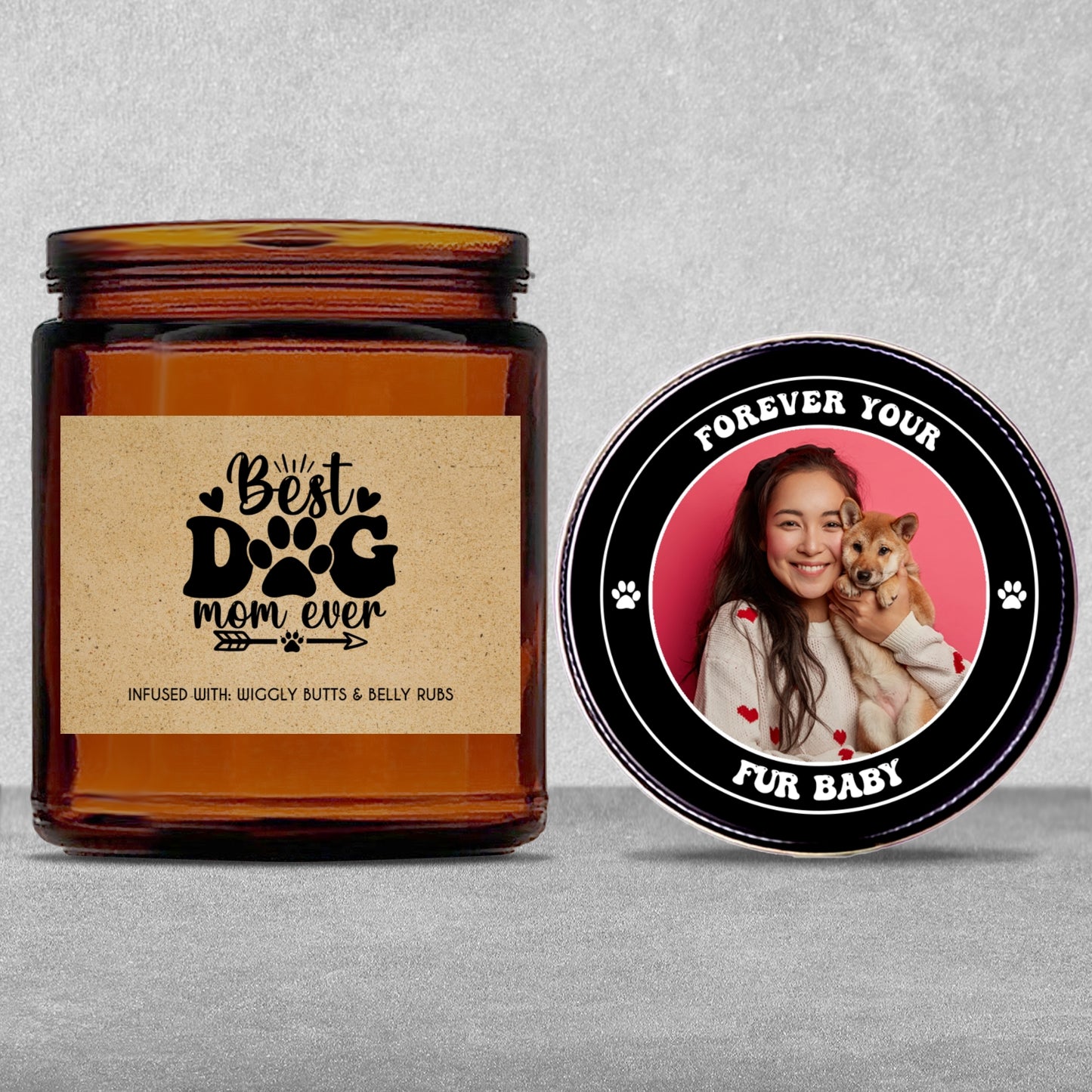 Gifts For Pets - Best Dog Mom Ever - Candle Jar With Lid